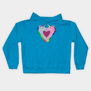 The heart has a kiss in mind Kids Hoodie